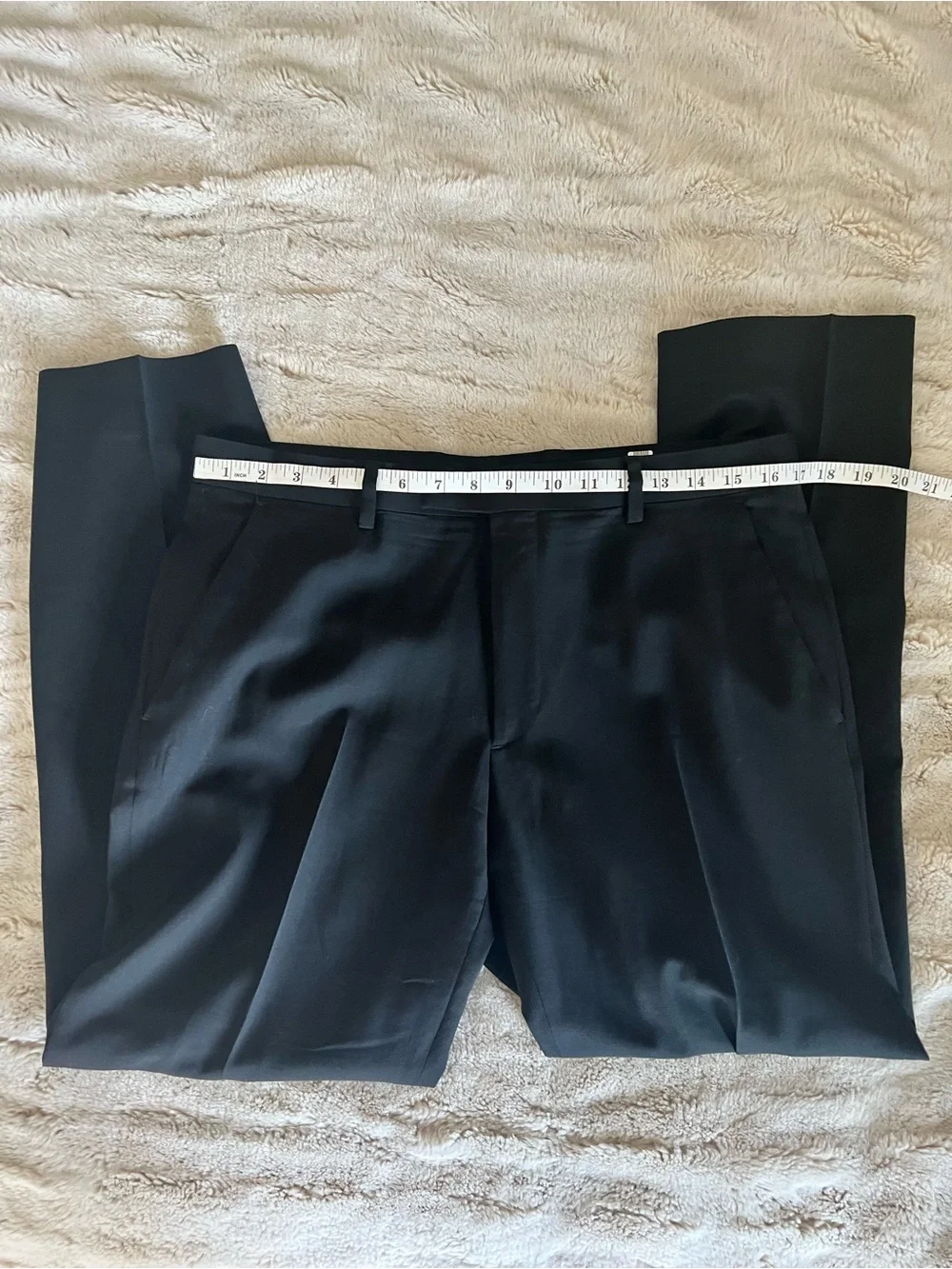 Banana Republic Black Tailored Slim Italian Woo Dress Pants Size 33x30